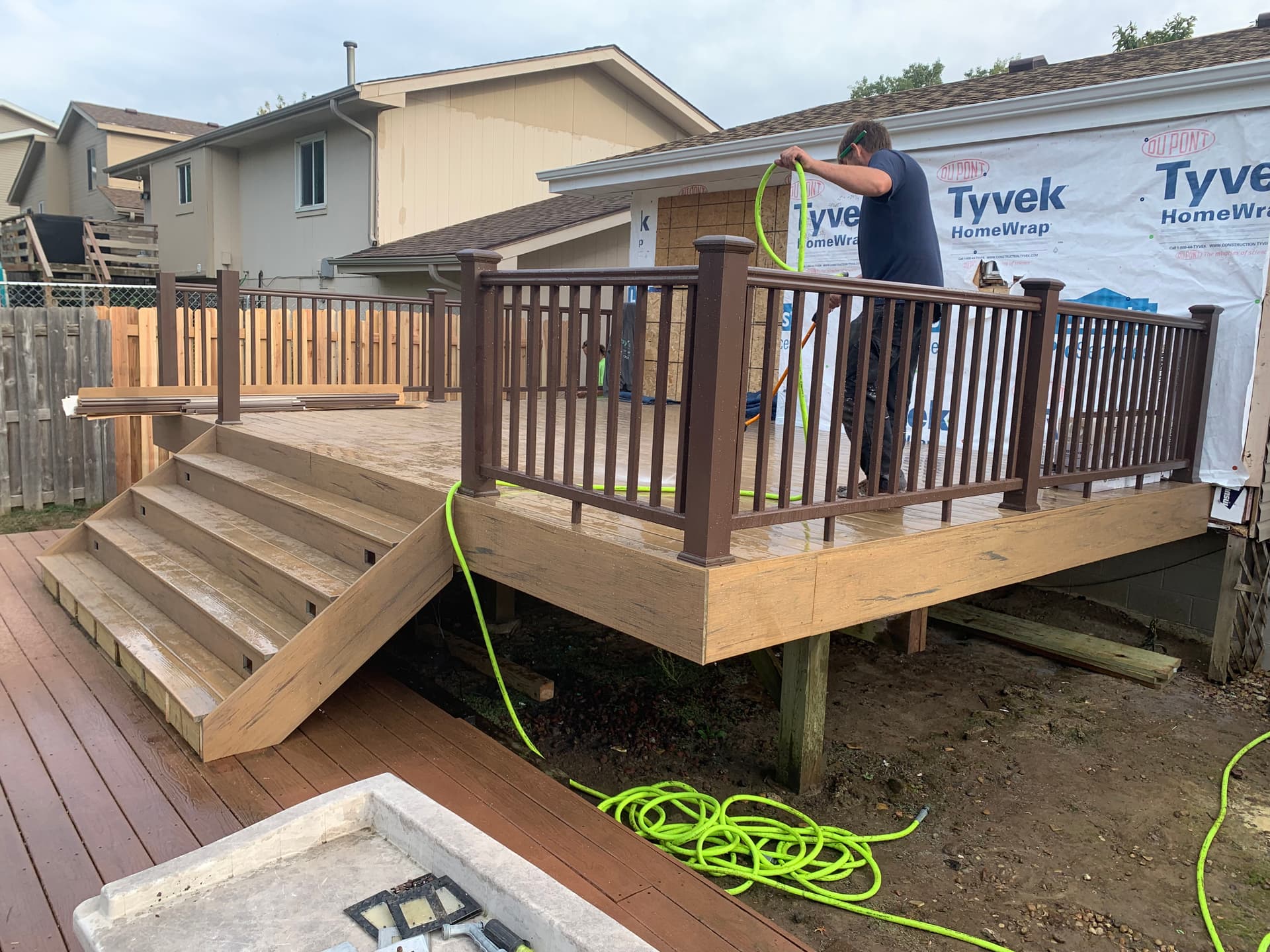 Fire-Damaged Deck Rebuilt with TimberTech Composite Decking image