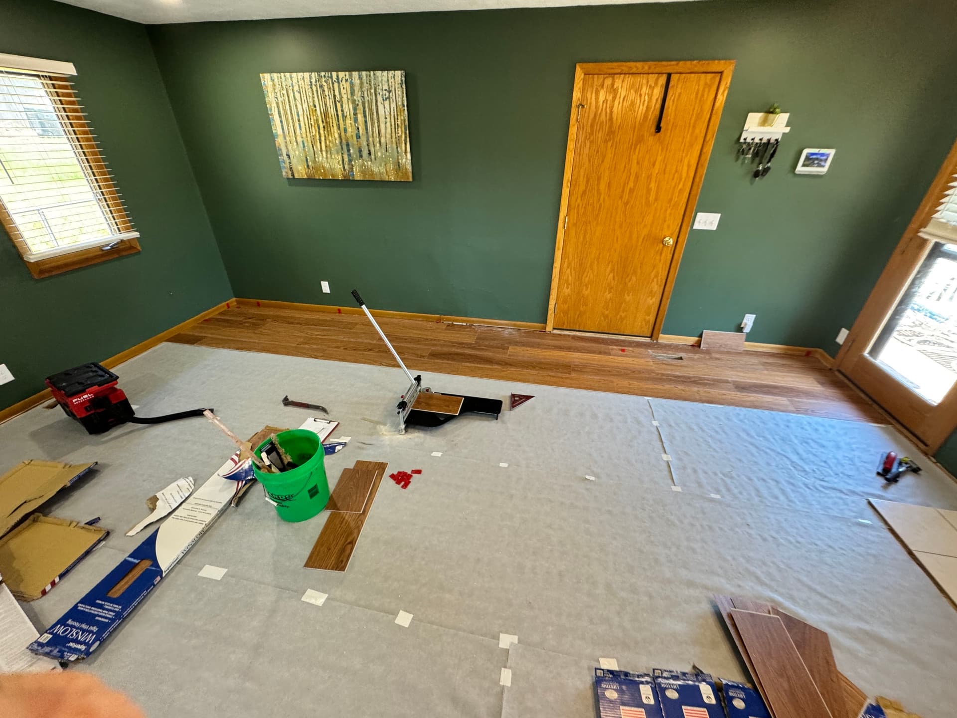 Gallery photos for Luxy Vinyl Plank Flooring Installed Across Five Rooms: Image #6