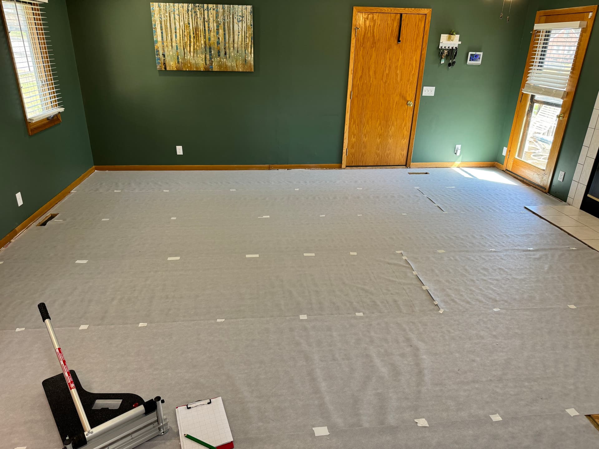 Luxy Vinyl Plank Flooring Installed Across Five Rooms