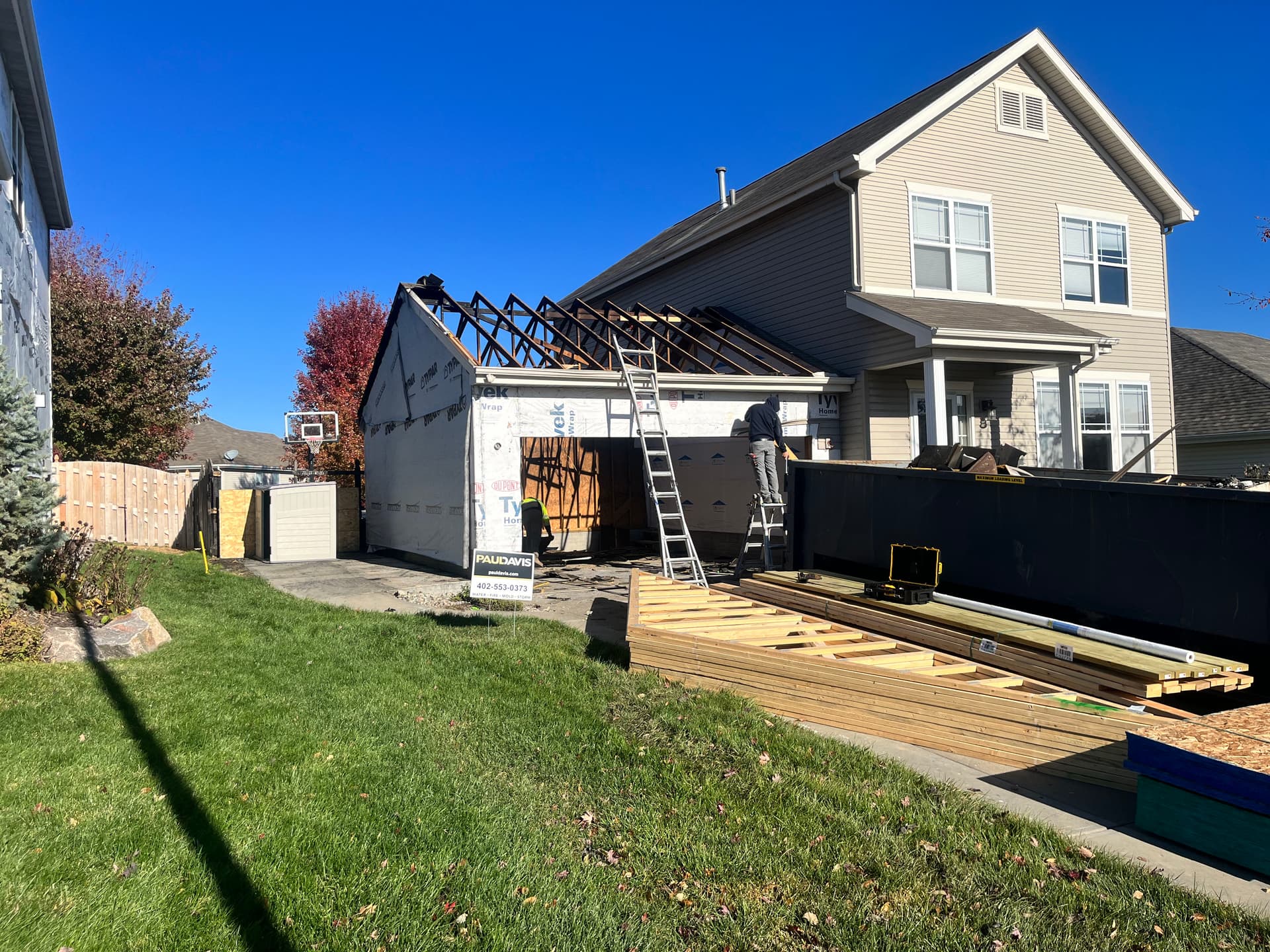 Gallery photos for Fire-Damaged Garage Torn Down and Rebuilt from the Foundation: Image #7
