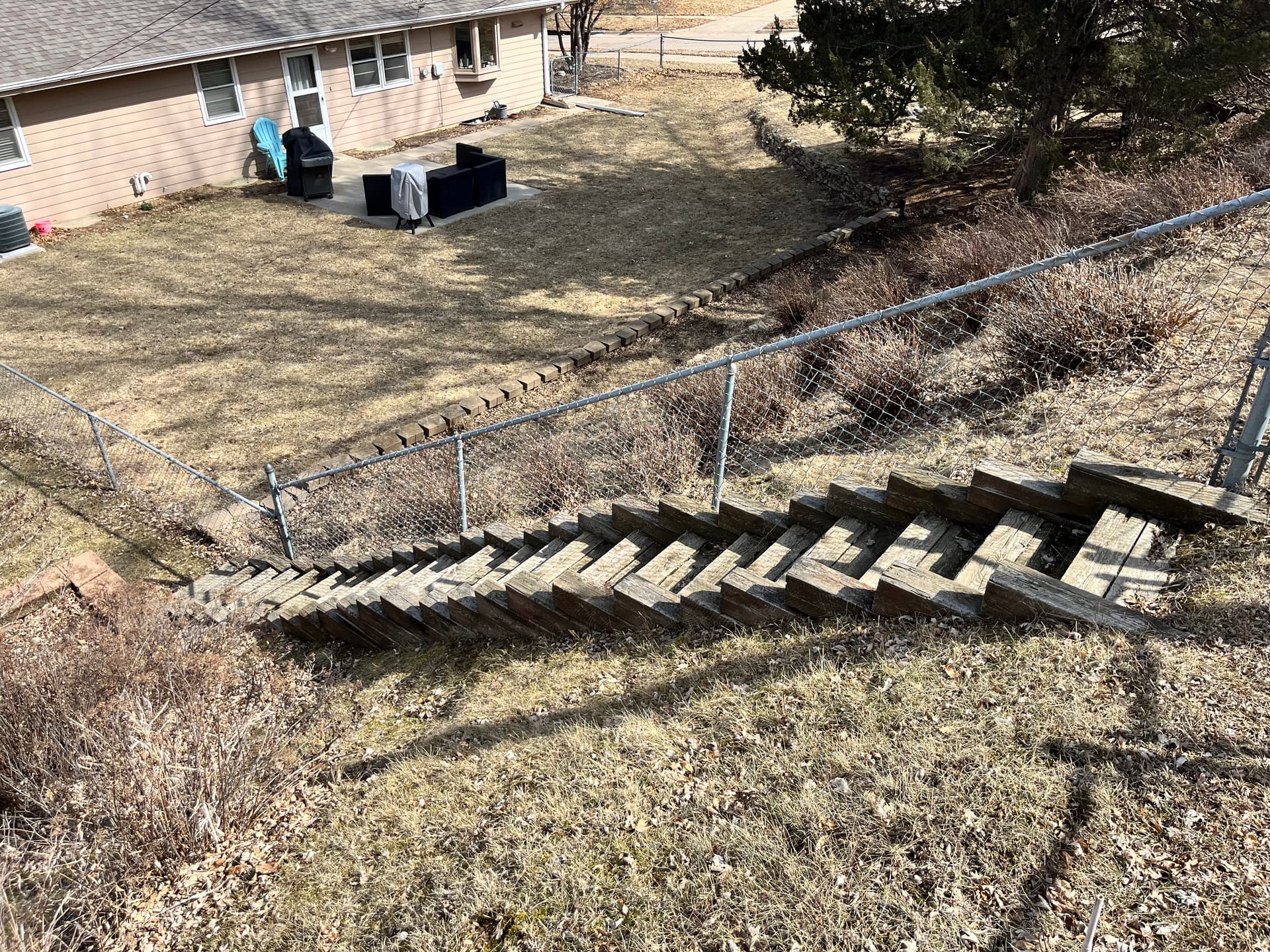 Gallery photos for Rotting Hillside Stairs Torn Out and Rebuilt From Scratch: Image #9