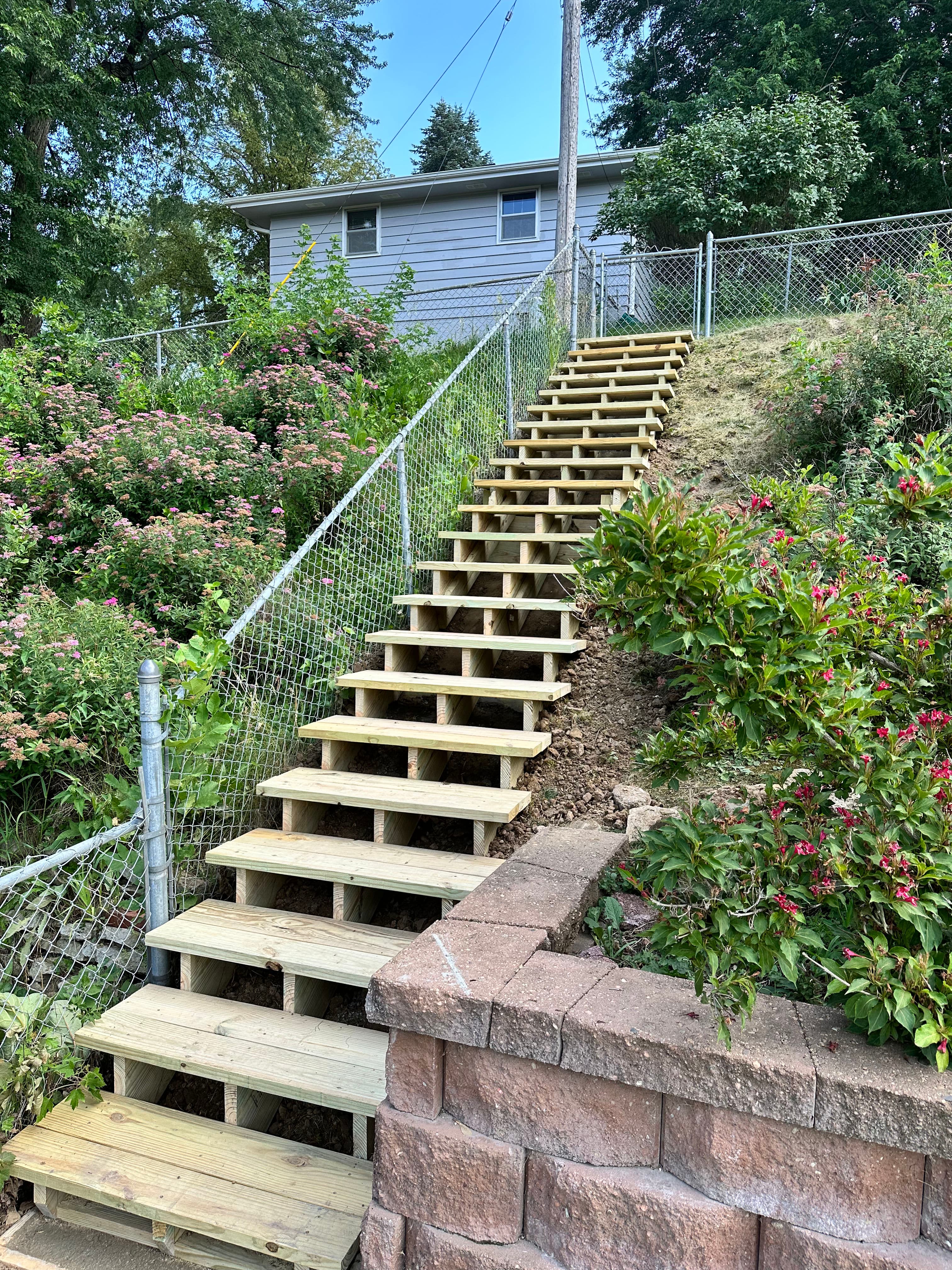 Project Rotting Hillside Stairs Torn Out and Rebuilt From Scratch image