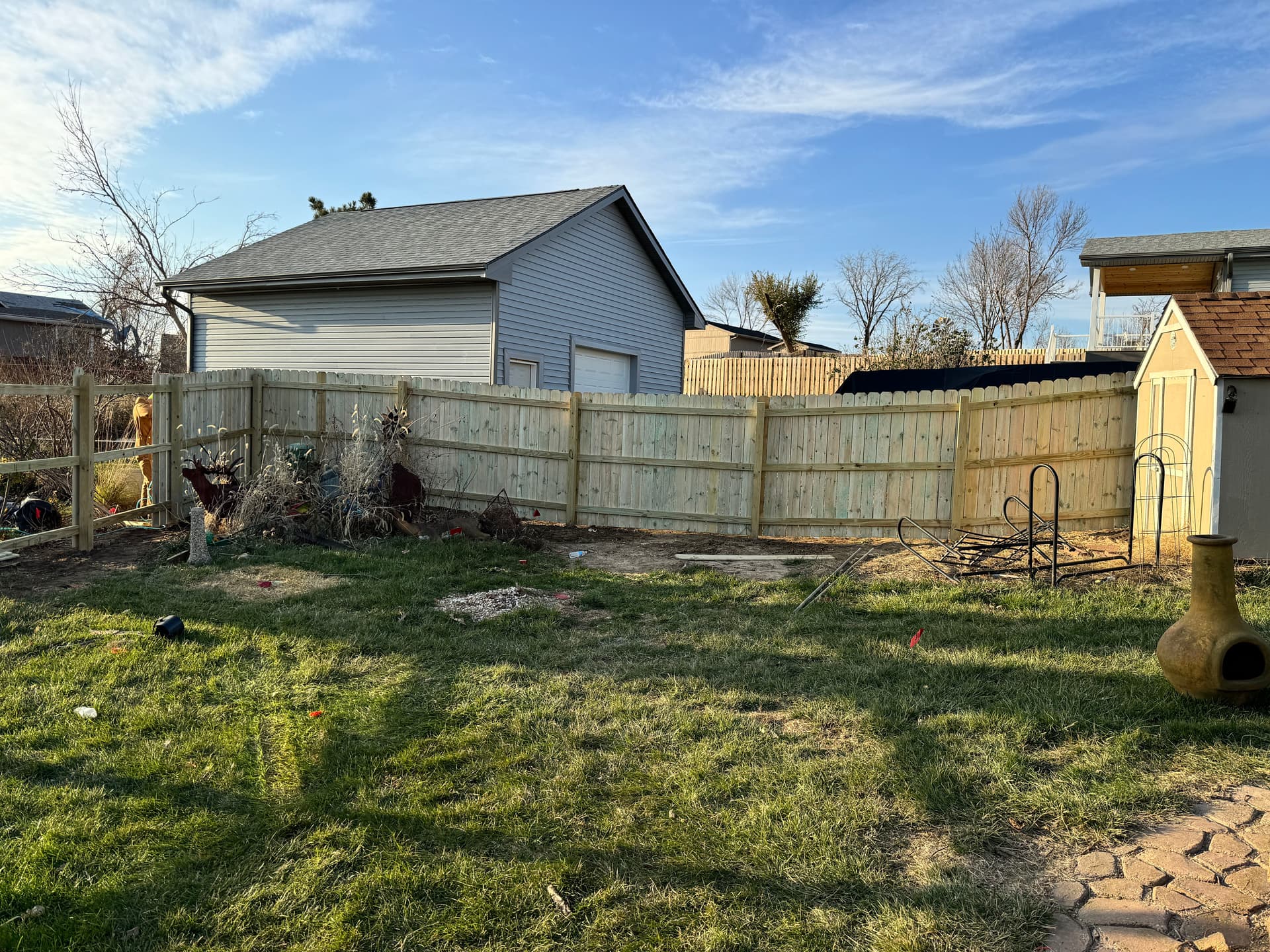 Gallery photos for Storm-Damaged Backyard Fence Torn Down and Rebuilt From Scratch: Image #4