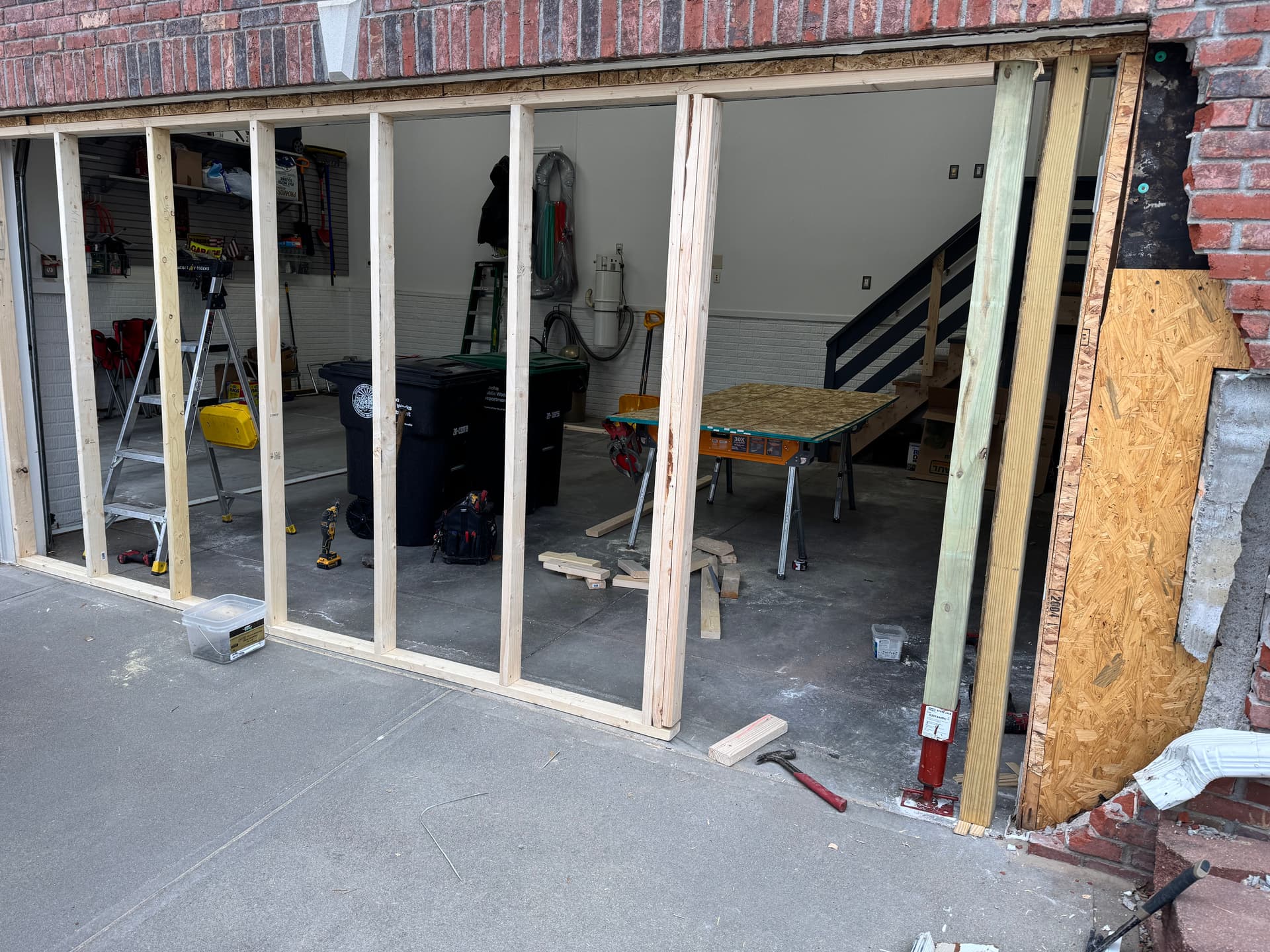 Gallery photos for Garage Repair Done Right - Board-Up to New Framing: Image #1