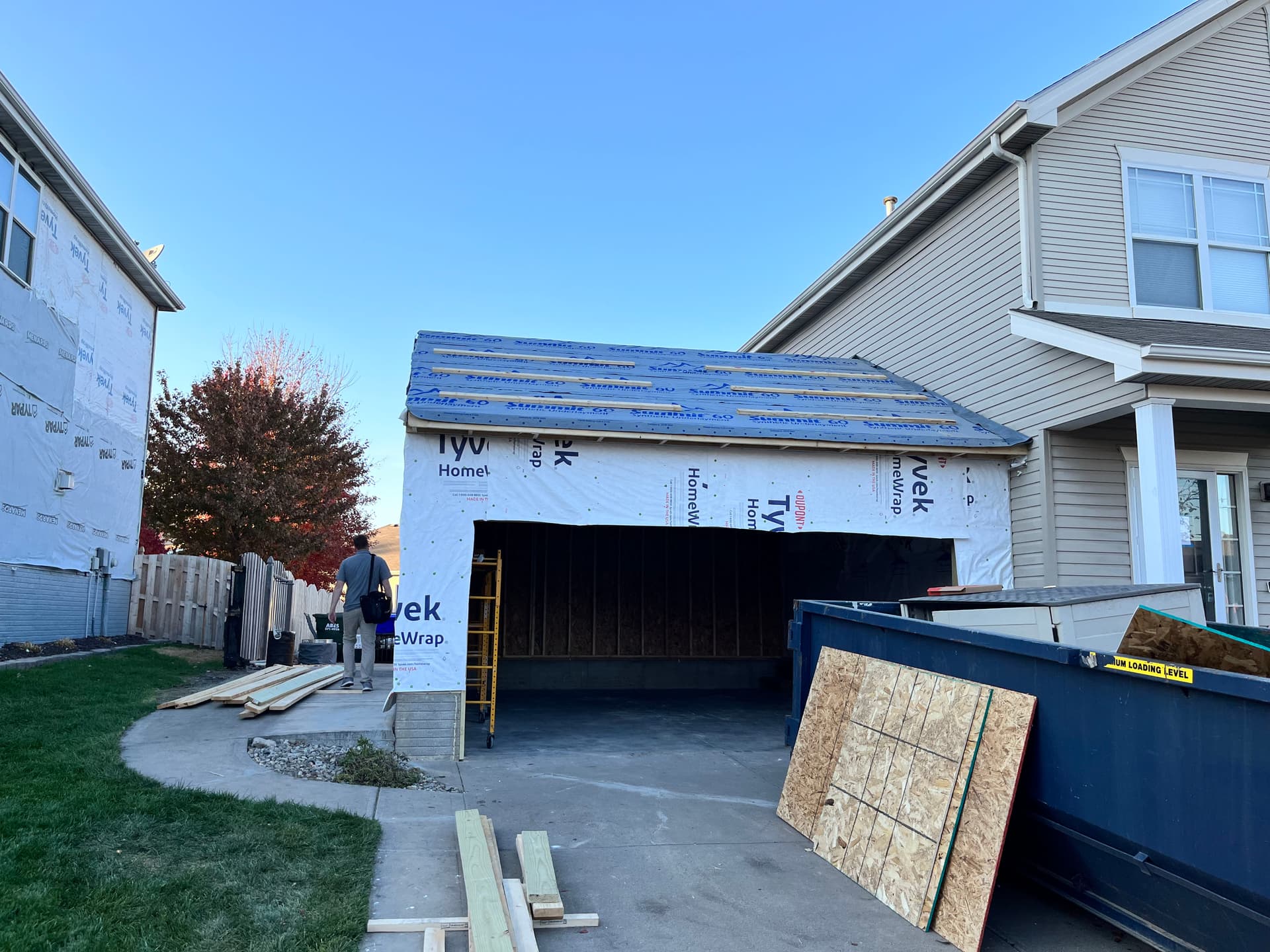 Fire-Damaged Garage Torn Down and Rebuilt from the Foundation image