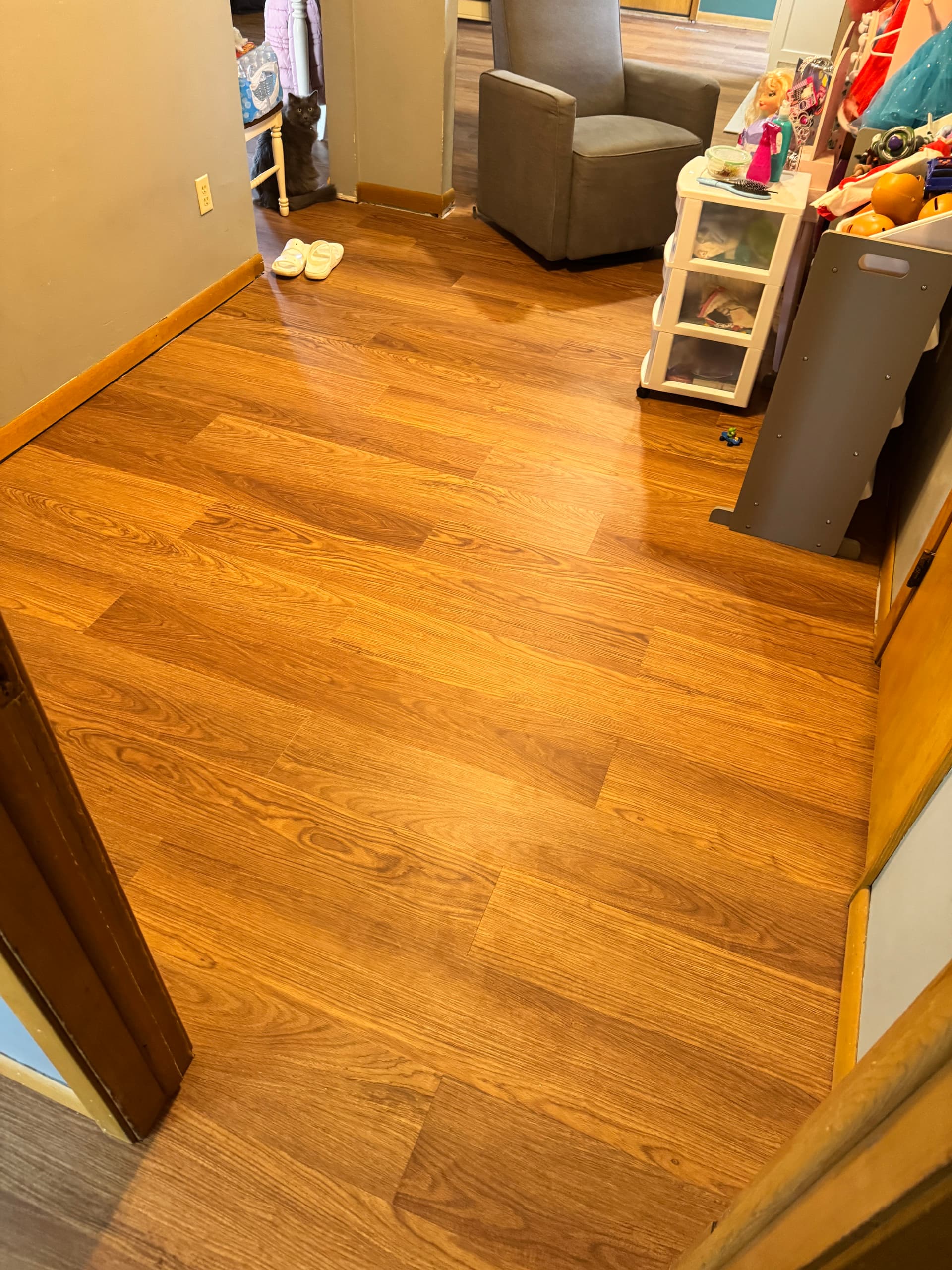 Luxy Vinyl Plank Flooring Installed Across Five Rooms