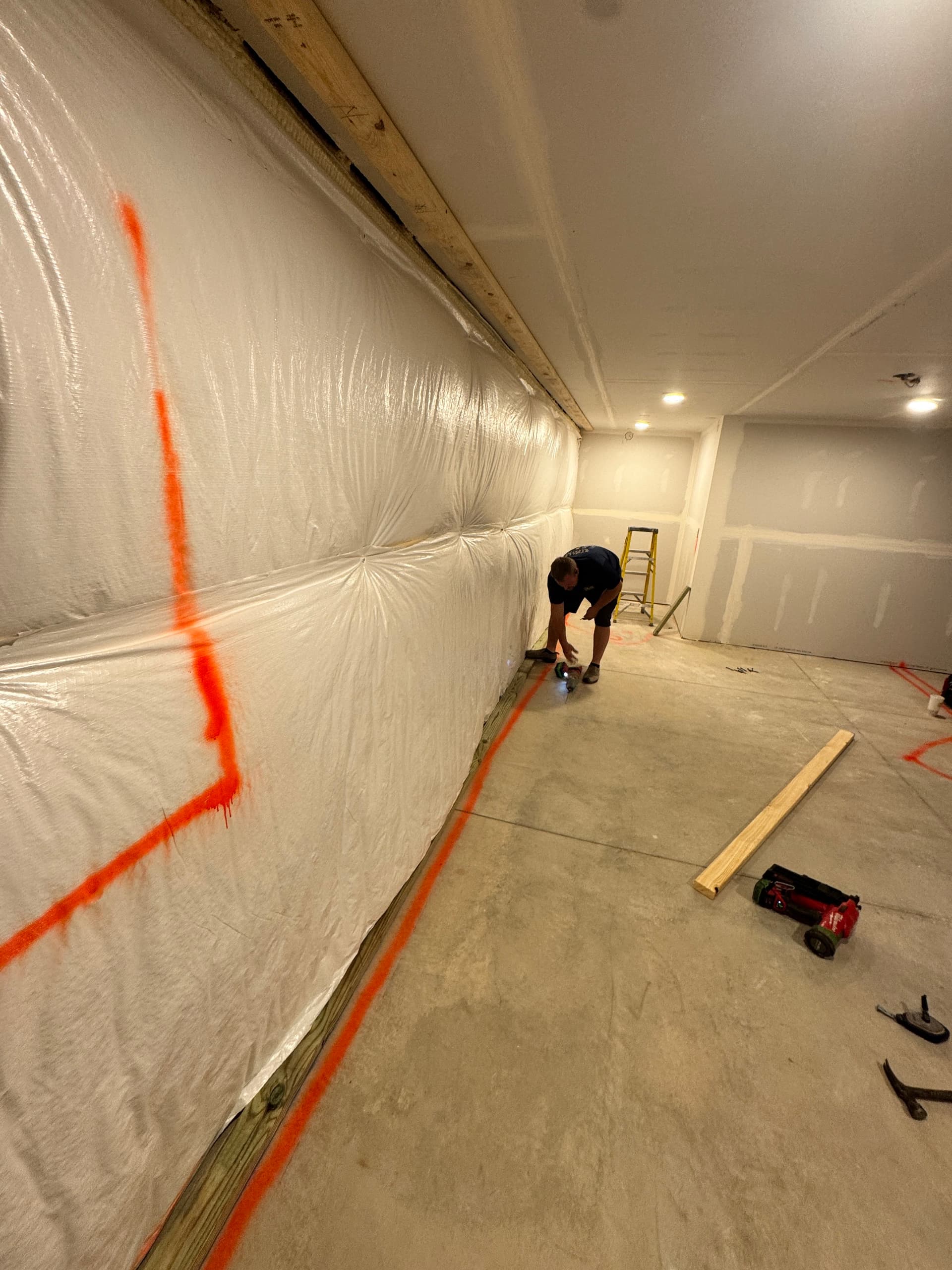 Gallery photos for Unfinished Basement Turned Into a Legal Bedroom - Start to Finish: Image #9