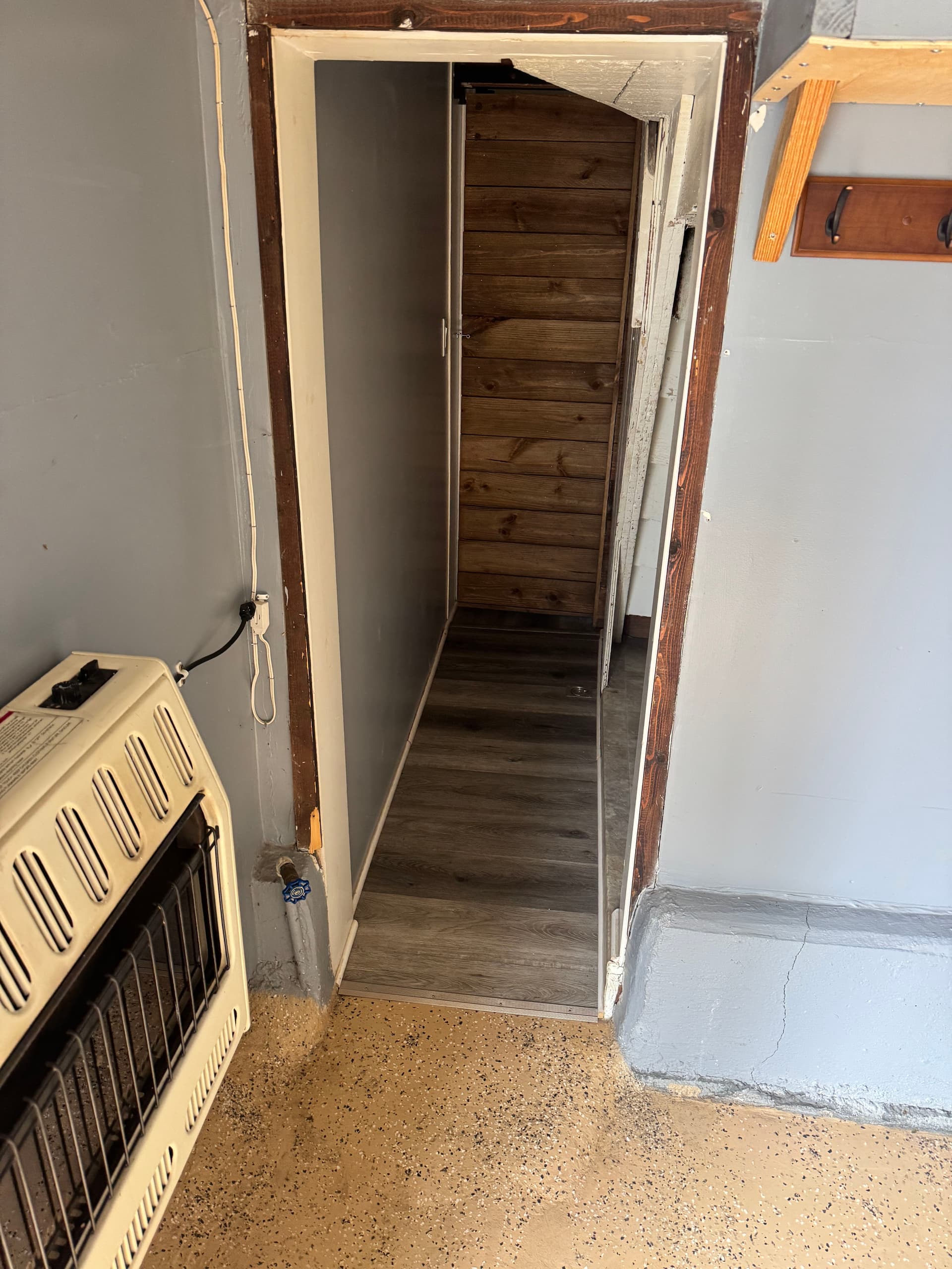 Gallery photos for Custom Door Install for a Non-Standard Garage-to-Kitchen Opening: Image #2