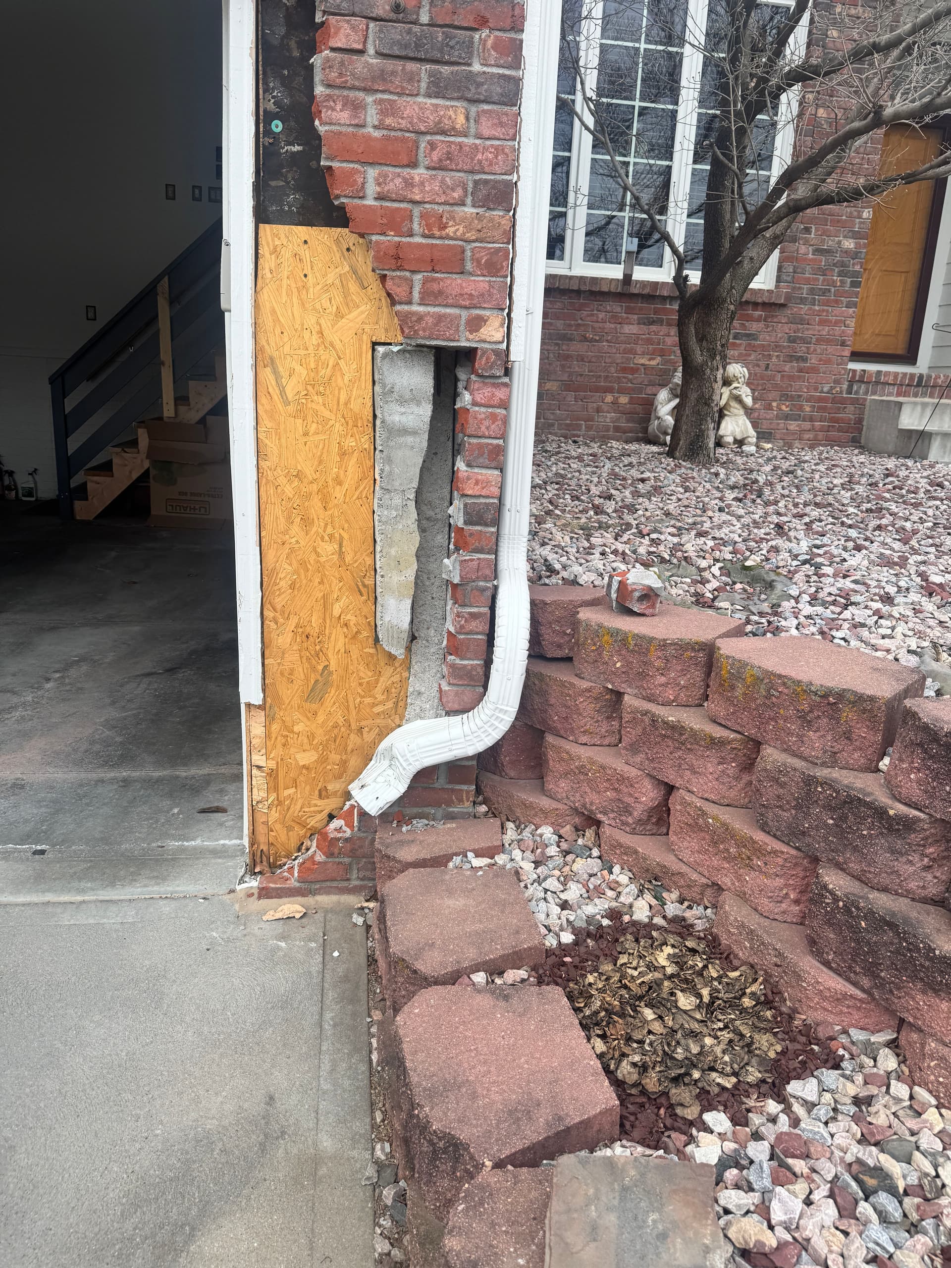 Garage Repair Done Right - Board-Up to New Framing