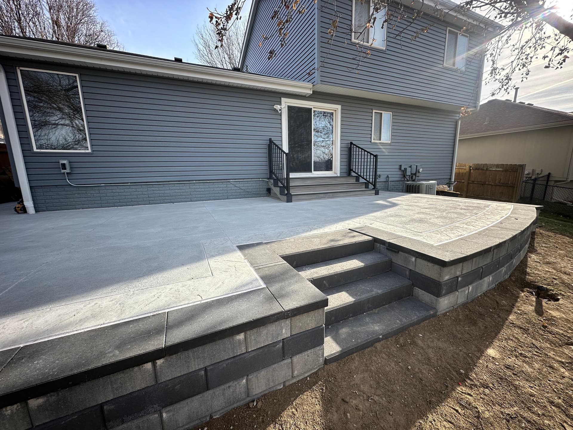 Gallery photos for Box-Frame Stair Build with Westbury Aluminum Railing: Image #3