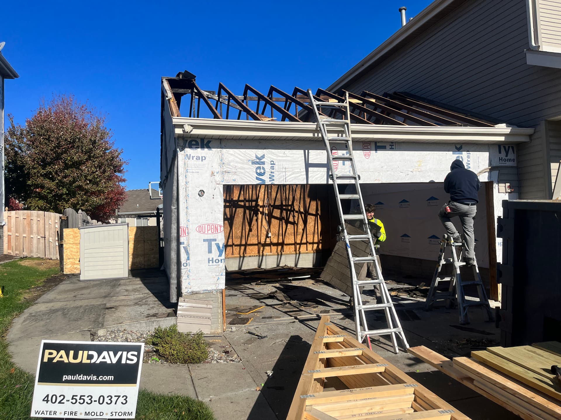Gallery photos for Fire-Damaged Garage Torn Down and Rebuilt from the Foundation: Image #5