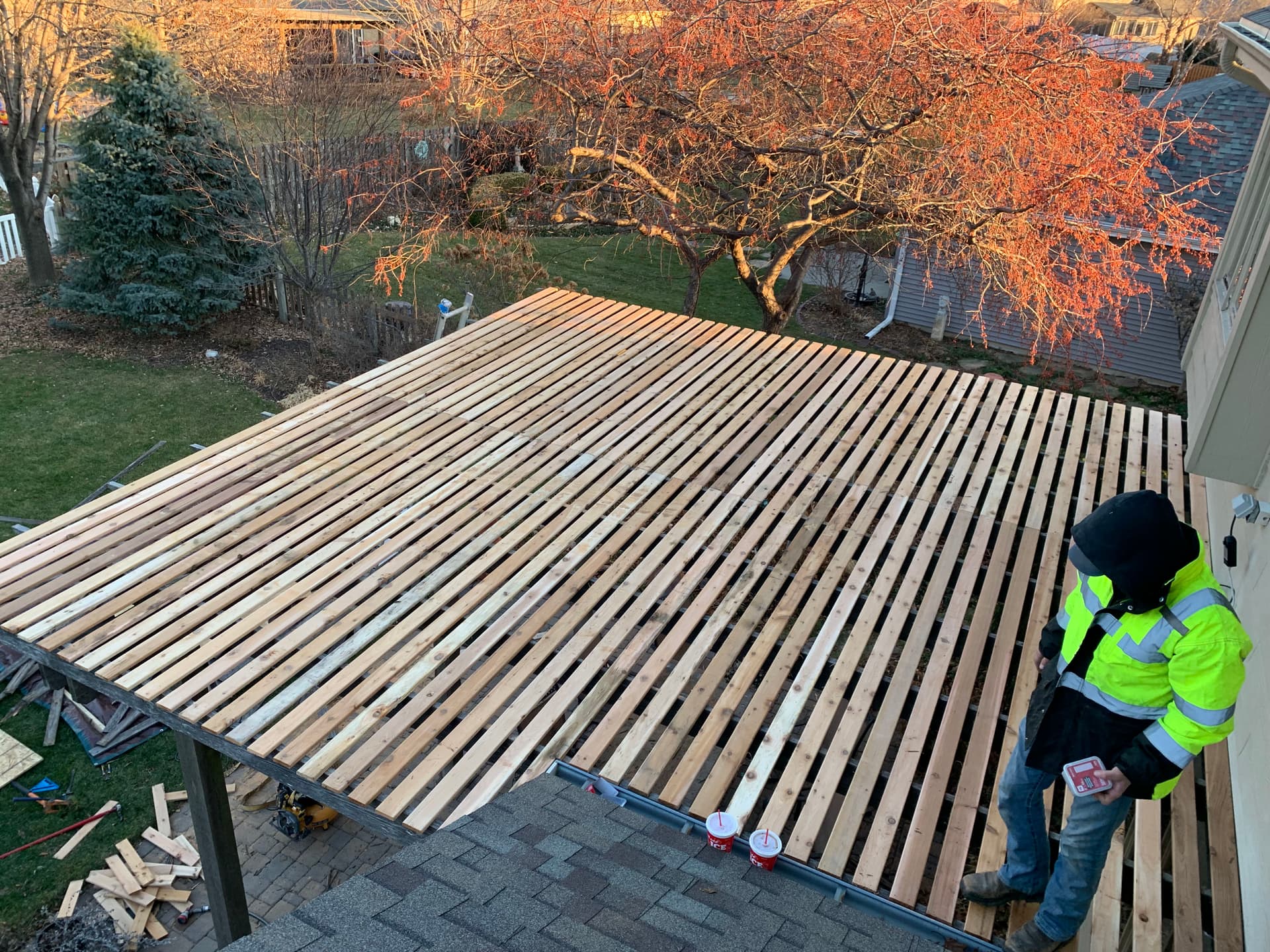 Pergola Slat Replacement and Frame Reinforcement Done Right image