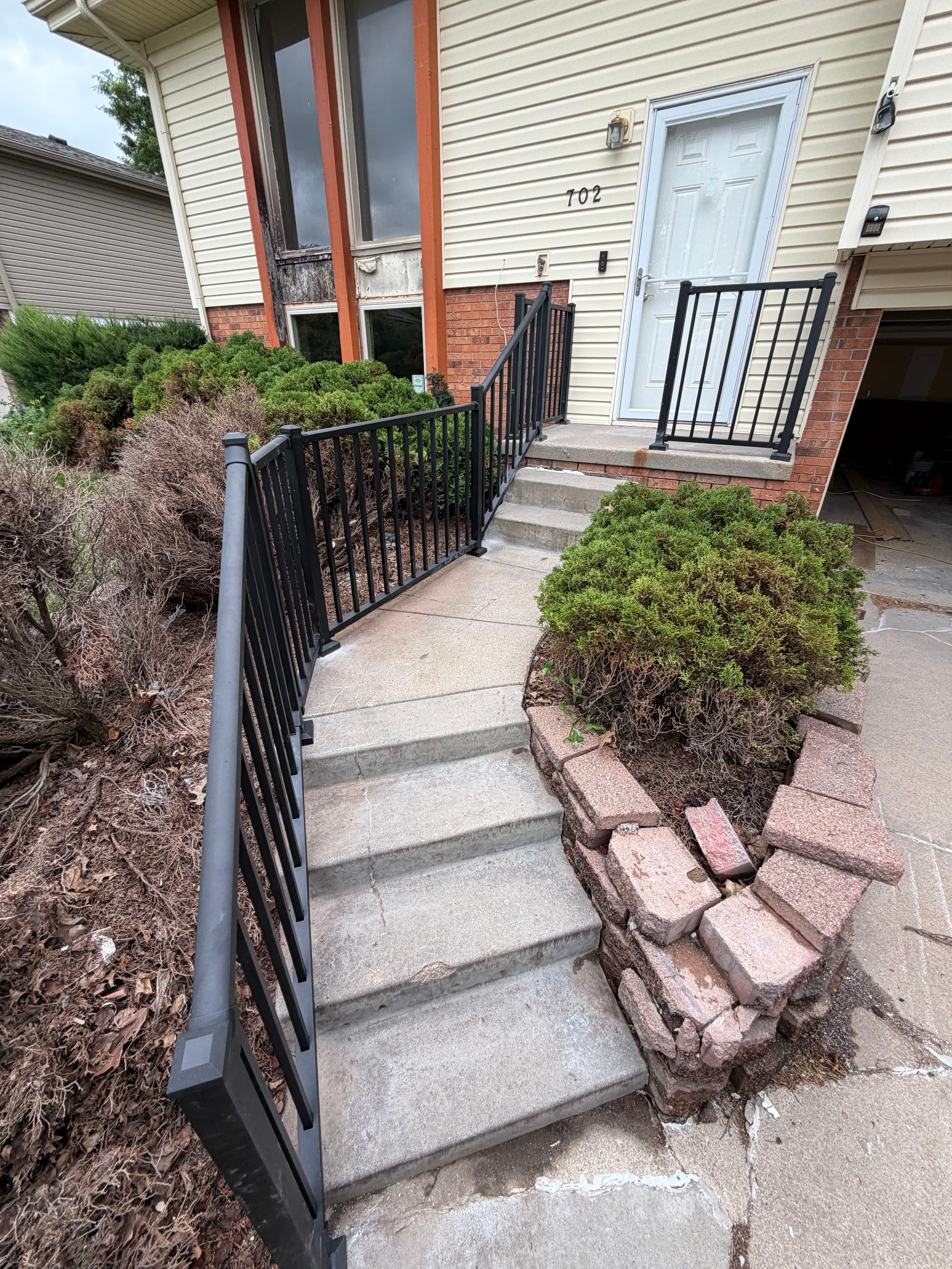 Project Rusted Front Entry Railing Replaced With Westbury Aluminum image