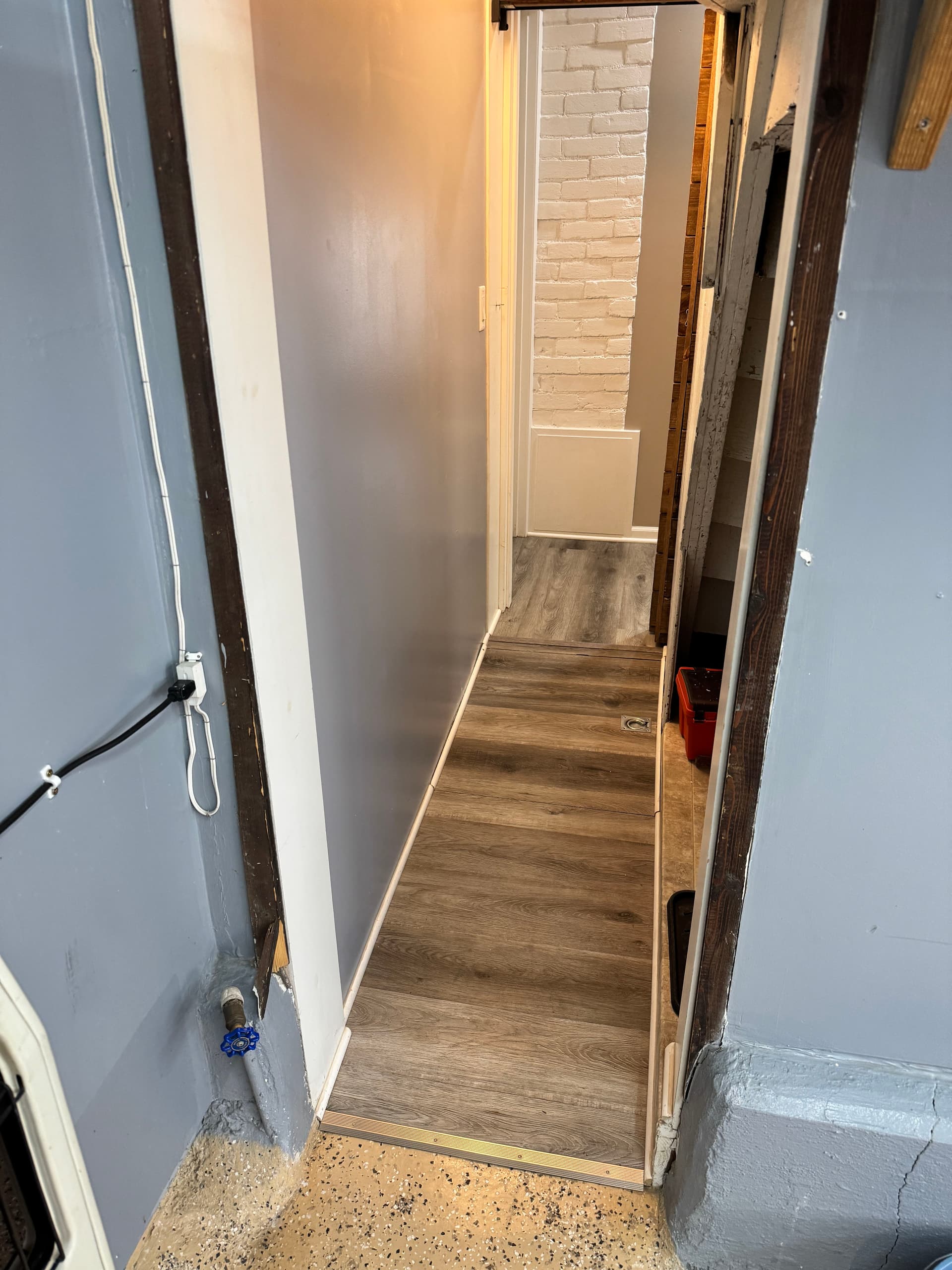 Gallery photos for Custom Door Install for a Non-Standard Garage-to-Kitchen Opening: Image #1