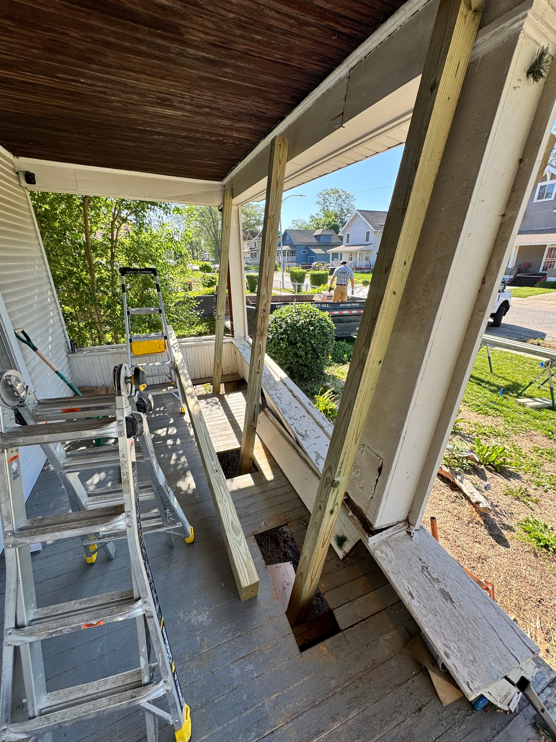 Gallery photos for Full Front Porch Rebuild From the Footings Up: Image #3