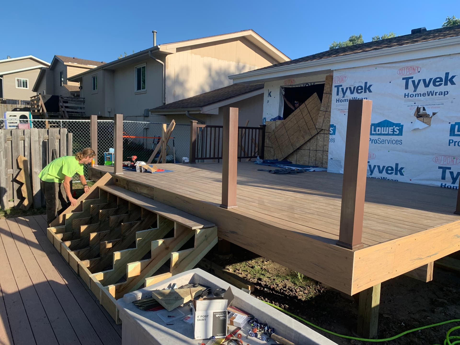 Gallery photos for Fire-Damaged Deck Rebuilt with TimberTech Composite Decking: Image #1