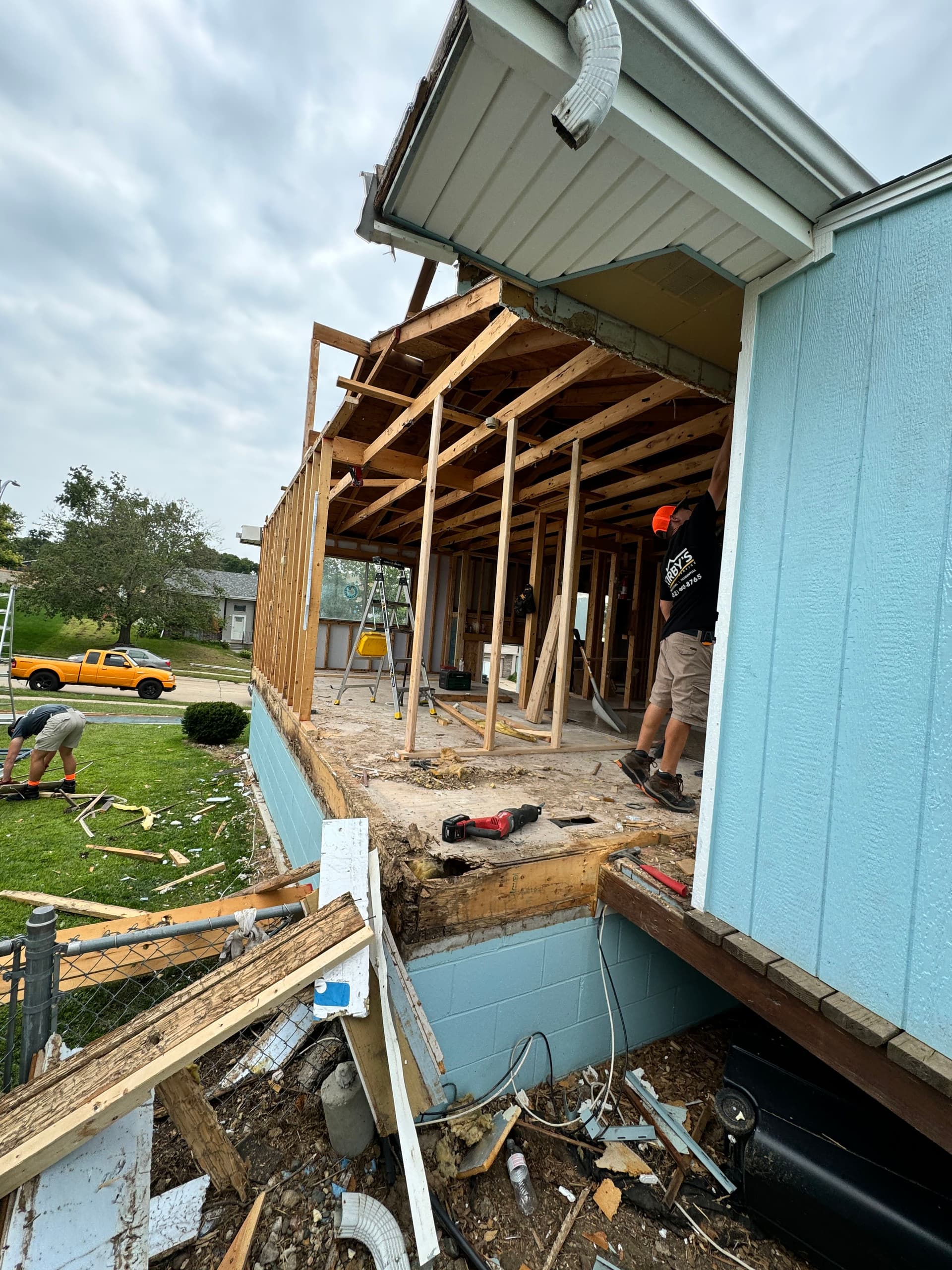 Gallery photos for Tornado Restoration Uncovers Severe Termite Damage in Elkhorn: Image #3