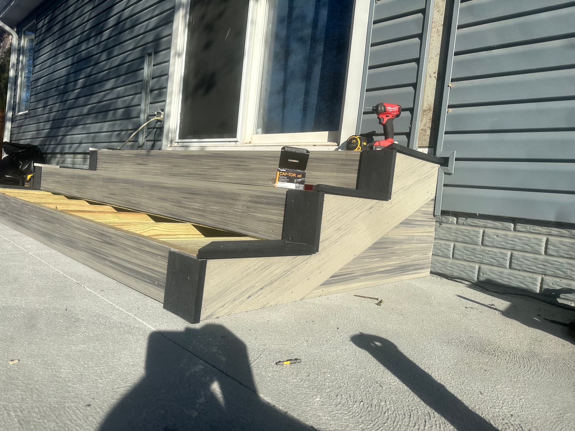 Gallery photos for Box-Frame Stair Build with Westbury Aluminum Railing: Image #6