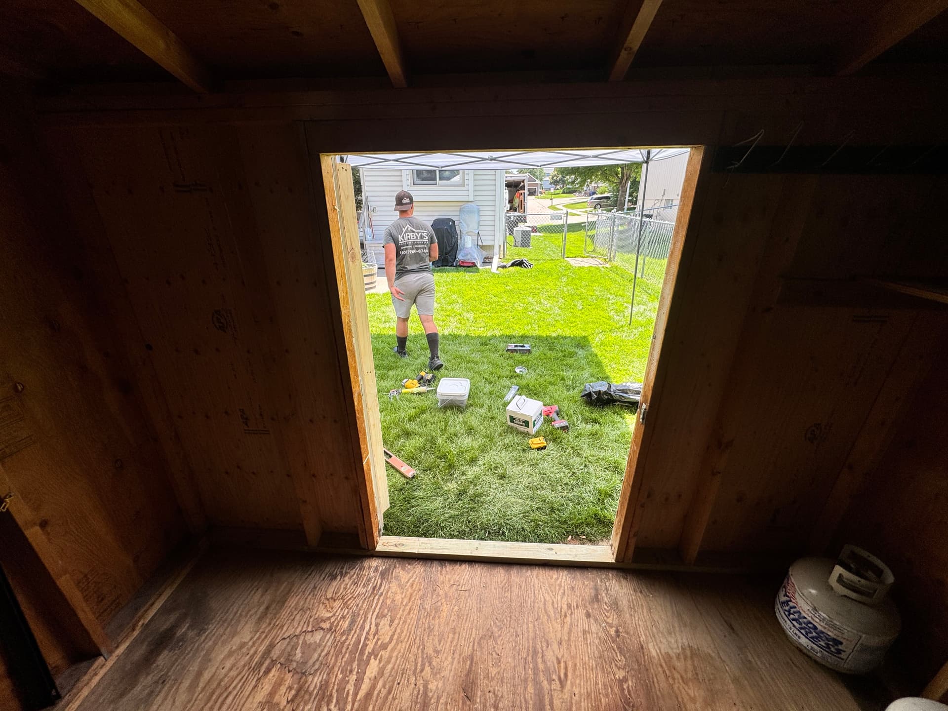 Gallery photos for 28-Year-Old Shed Gets New Siding, Trim and Bottom Plate: Image #6