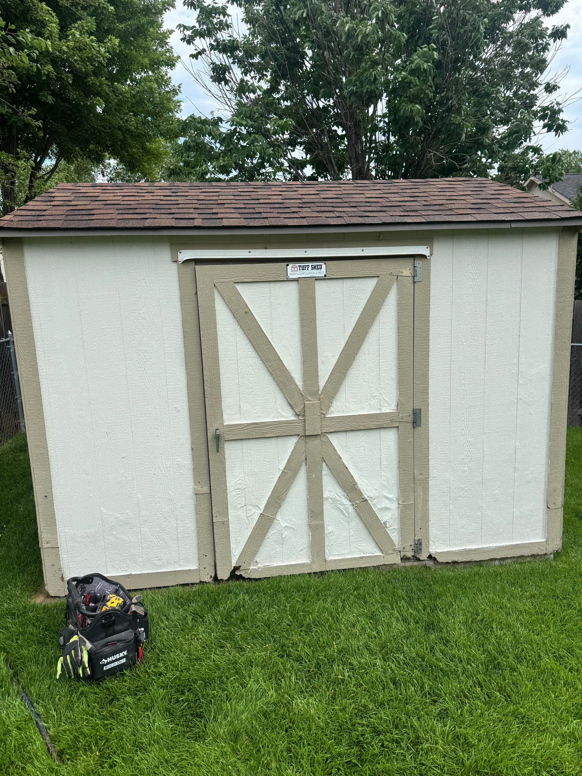 Gallery photos for 28-Year-Old Shed Gets New Siding, Trim and Bottom Plate: Image #1