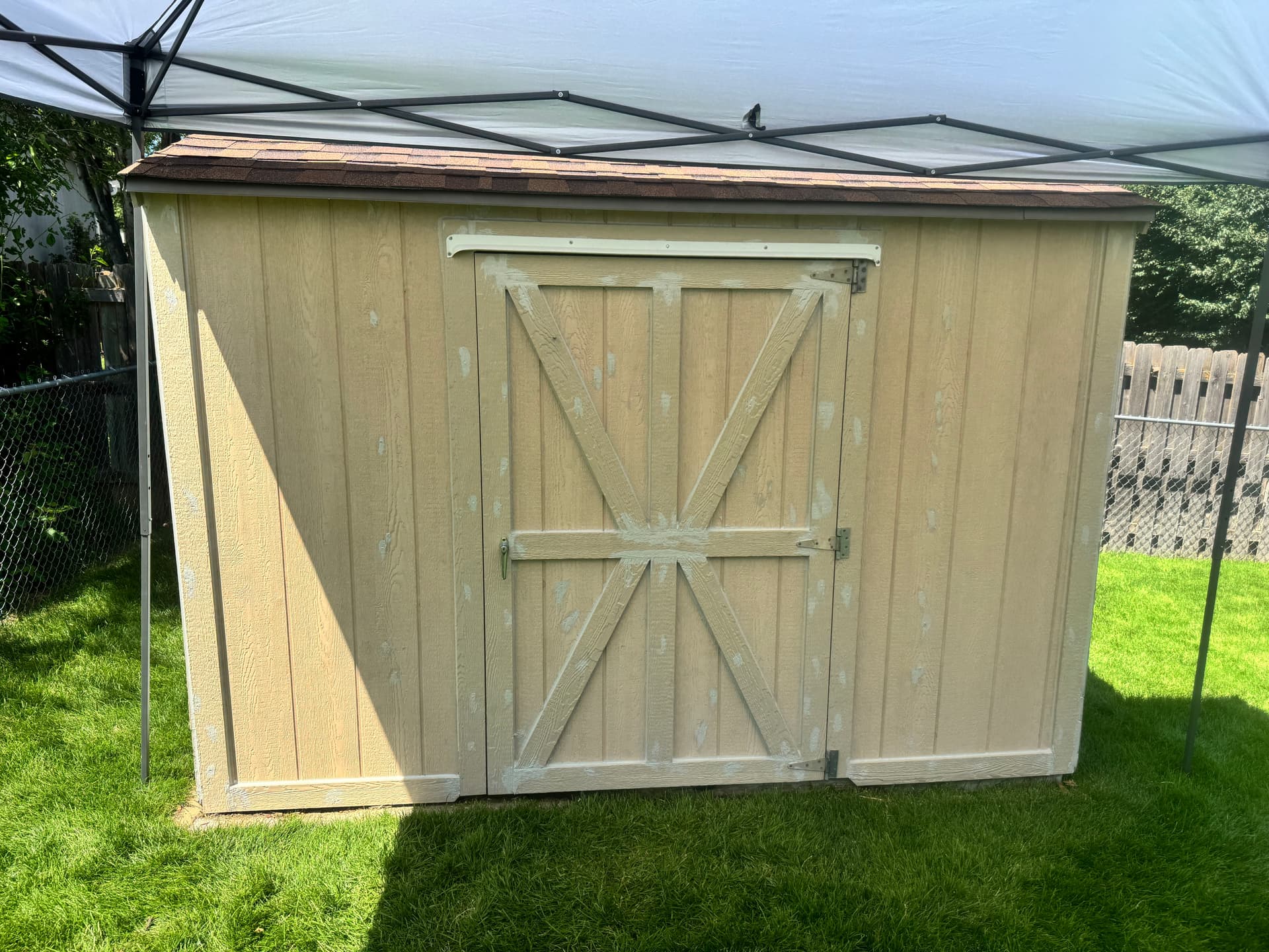 Gallery photos for 28-Year-Old Shed Gets New Siding, Trim and Bottom Plate: Image #7