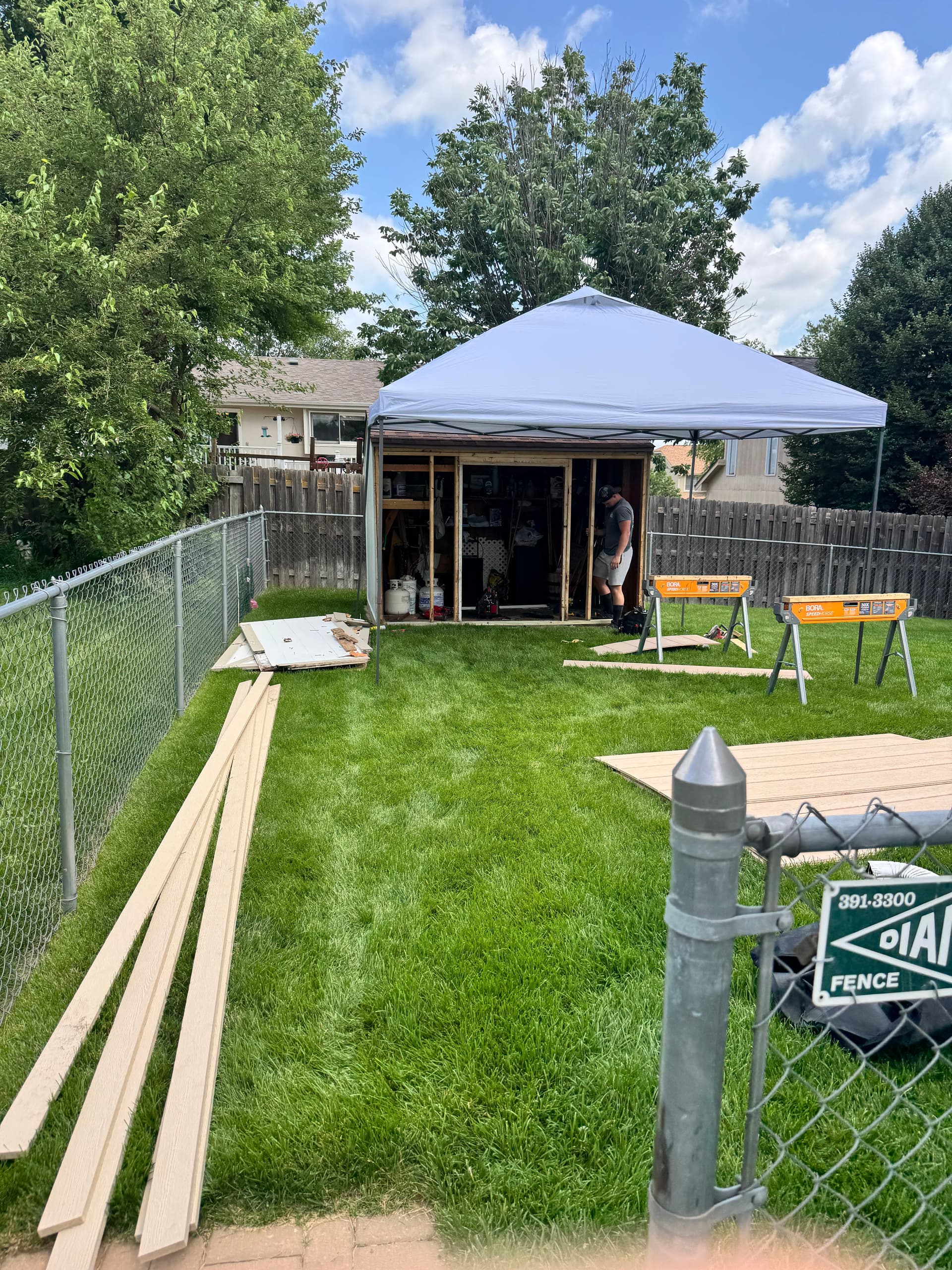 Gallery photos for 28-Year-Old Shed Gets New Siding, Trim and Bottom Plate: Image #3